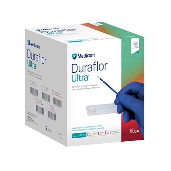 Vernis pqt en gros d unidoses 5% de fluorure de sodium 0,4mL Menthe Blanc 200/bt