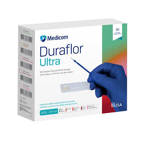 Duraflor Ultra Varnish Unit Dose 5% Sodium Fluoride 0.4 mL Mint White 30/Bx