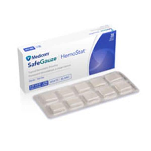 SafeGauze HemoStat Pansement Hémostatique Tissé Stérile 20/boîte