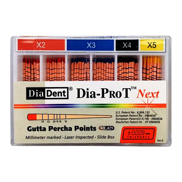 Dia-Pro T Hand Rolled Gutta Percha Points 28 mm Assorted Ea