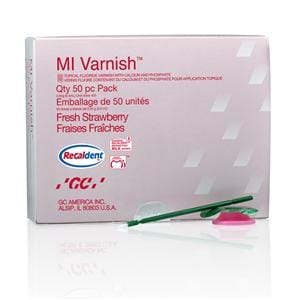 Vernis Unidose 5 % de NaF 0,4 mL Fraise Avec 50 applicateurs jetables 50/boîte