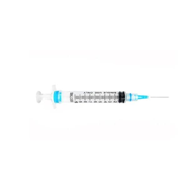 Luer-Lok Syringe 21gx1" 3cc Safety Reduced Dead Space 100/Bx, 8 BX/CA