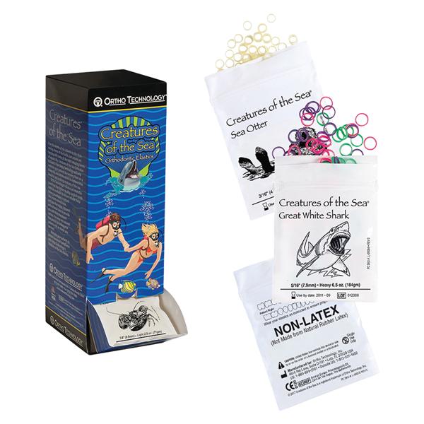 Creatures of the Sea Elastics Sea Otter 3/16 in Latex-Free 50x100Bx
