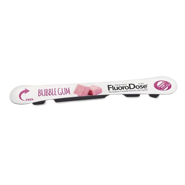 Vernis Unidose 5 % de fluorure de sodium 0,3 mL Gomme balloune Blanc 120/paquet