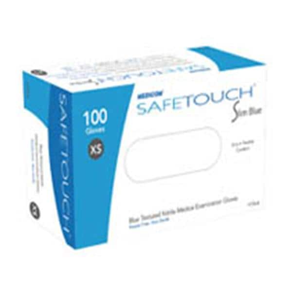 SafeTouch Advanced Slim Exam Gloves X-Small Blue Non-Sterile