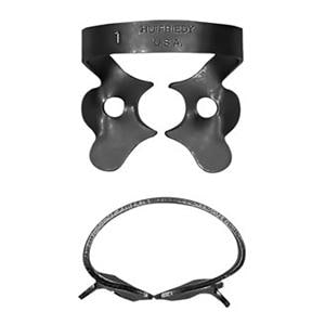 Black Line Rubber Dam Clamp Winged Size 1 Ea
