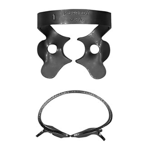 Black Line Rubber Dam Clamp Winged Size 1 Ea