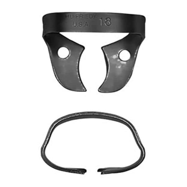Black Line Rubber Dam Clamp Wingless Size 18 Ea