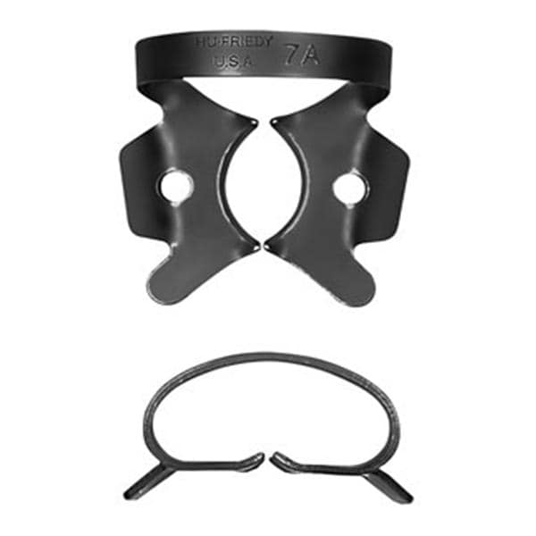 Black Line Rubber Dam Clamp Winged Size 7A Ea