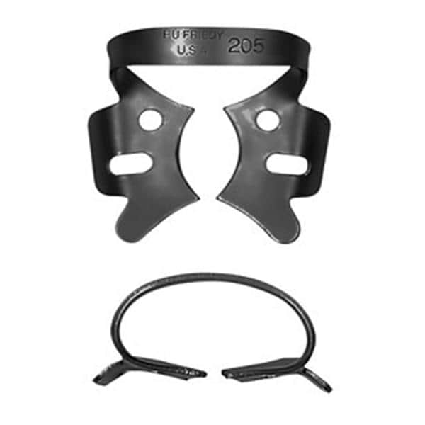 Black Line Rubber Dam Clamp Winged Size 205 Ea