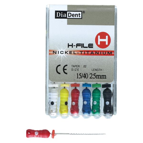 H-File 21 mm Size 55 Nickel Titanium 6/Bx