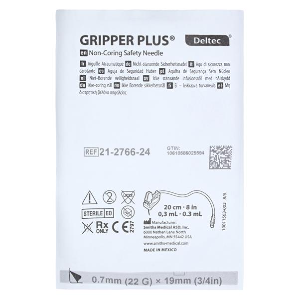 Gripper Plus Safety Needle 22gx3/4" Safety 12/Bx