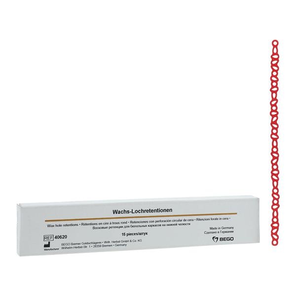 Rétentions en cire Formes en cire Rouge 15/paquet