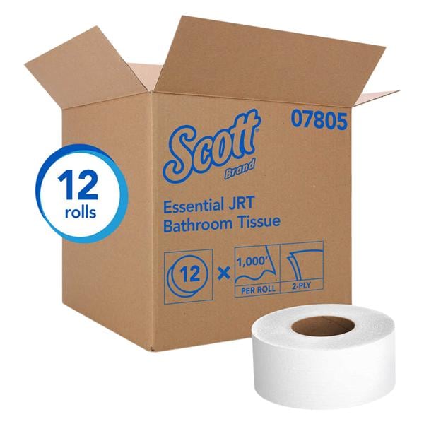 Scott JRT Jr. Toilet Tissue White 2 Ply 12/Ca