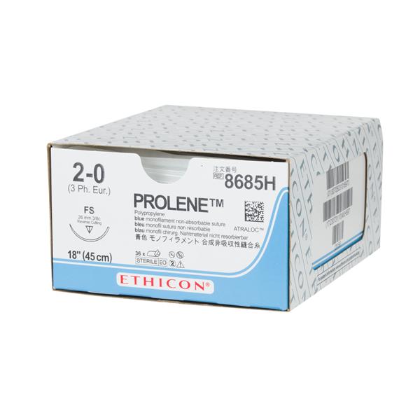 Prolene Mono FS 2-0 bleu 36/Boîte