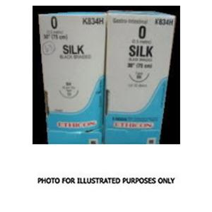 Suture 4-0 Silk No Needle Perma-Hand Black 144" Braid 12/Bx