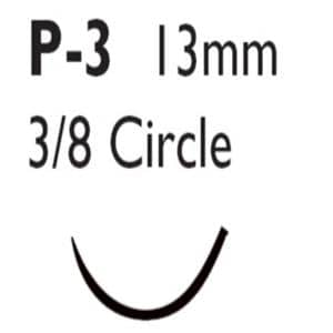 Ethilon Suture 4-0 Nylon P-3 Black 18" Monofilament 36/Bx