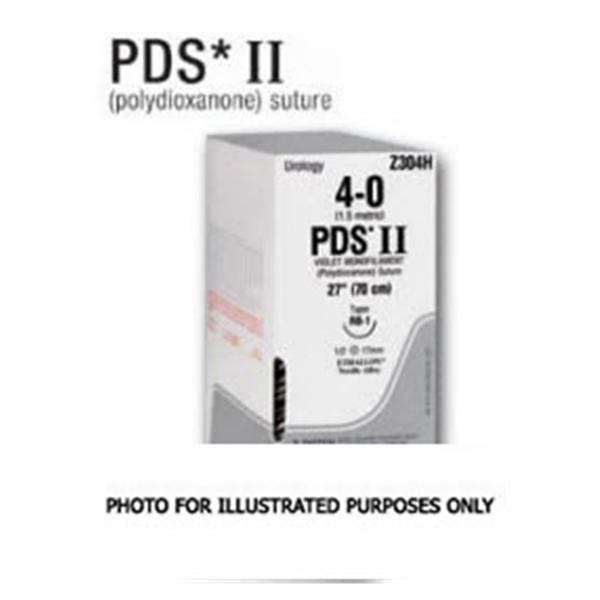 Suture 6-0 Polydioxanone PC-1 PDS II Undyed 18" Monofilament 12/Bx