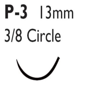 Ethilon Suture 5-0 Nylon P-3 Black 18" Monofilament 36/Bx
