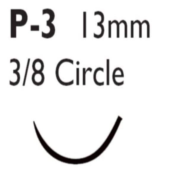 Ethilon Suture 5-0 Nylon P-3 Black 18" Monofilament 36/Bx