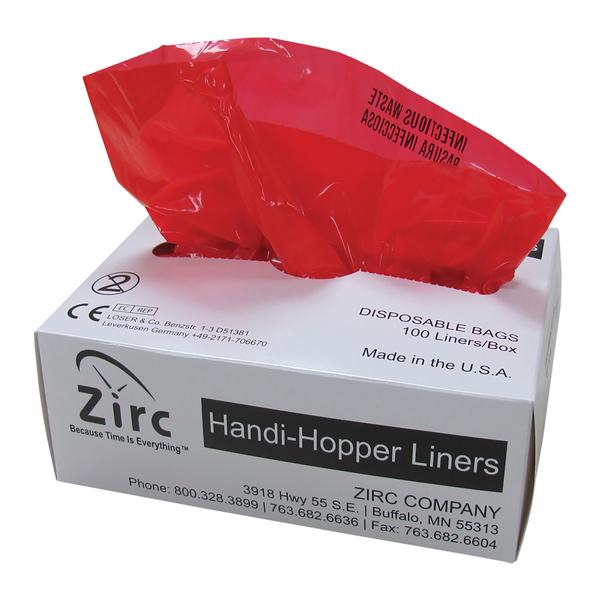 Bag Biohazard Handi-Hopper Red/Black Symbol Non-Sterile 100/Bx