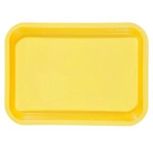 Miniplateau Jaune Plastique Ch.