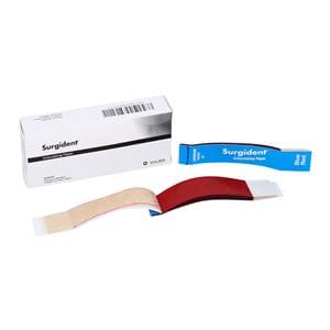 Surgident Papier à articuler Bandes Courbé Rouge/Bleu Boîte