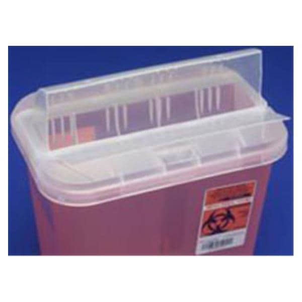 Sharps Container 2gal Translucent Red Ea