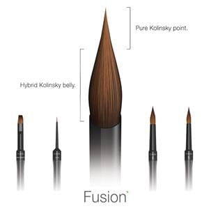 Fusion Brush Ceramist Brush 4 in 1 Assorted 4/Pk