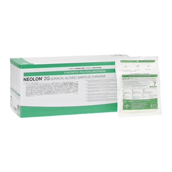 Neolon 2G Polychloroprene Gloves Latex-Free Powder-Free Size 7 Sterile 50Pr/Bx