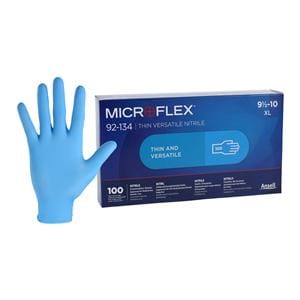 Microflex 92-134 Nitrile Gants Très grand Non stérile Bleu p le 100/boîte
