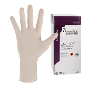 ENCORE Latex Acclaim Latex Surgical Gloves 7.5 Natural 50/Bx
