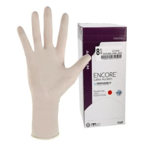 ENCORE Latex Acclaim Latex Surgical Gloves 8.5 Natural 50/Bx