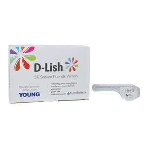D-Lish Vernis Fluorure Unidose 5 % de NaF 0,4 mL Melon frais 50/boîte