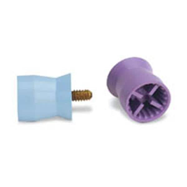 Young Prophy Cups Petite Web Screw Type Purple Latex-Free Short 144/Pk