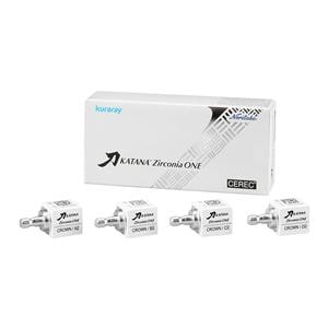 Katana Zirconia ONE Crown Milling Blocks Assorted CEREC 4/Bx