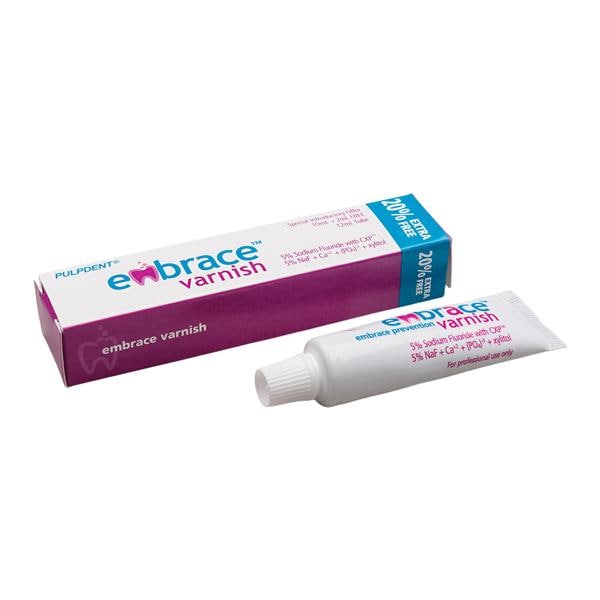 Embrace Vernis En cabinet Fluorure Tube 5 % de NaF 12 mL Gomme balloune CXP Ch.
