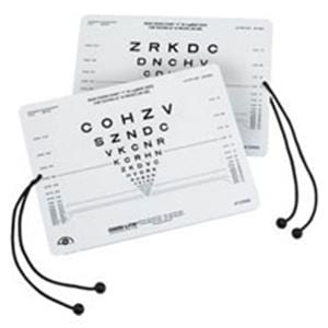Illiterate Card Vision Testing 16" Testing Distance Ea