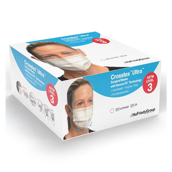 Masque Bande auriculaire ASTM niveau 3 Blanc 25/boîte