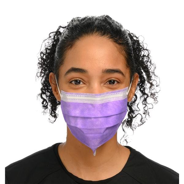 Masque Bande auriculaire Antibuée ASTM niveau 1 Lavande 50/boîte