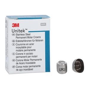 3M™ Unitek™ Crowns Size 2 1st Perm URB Replacement Crowns 5/Bx
