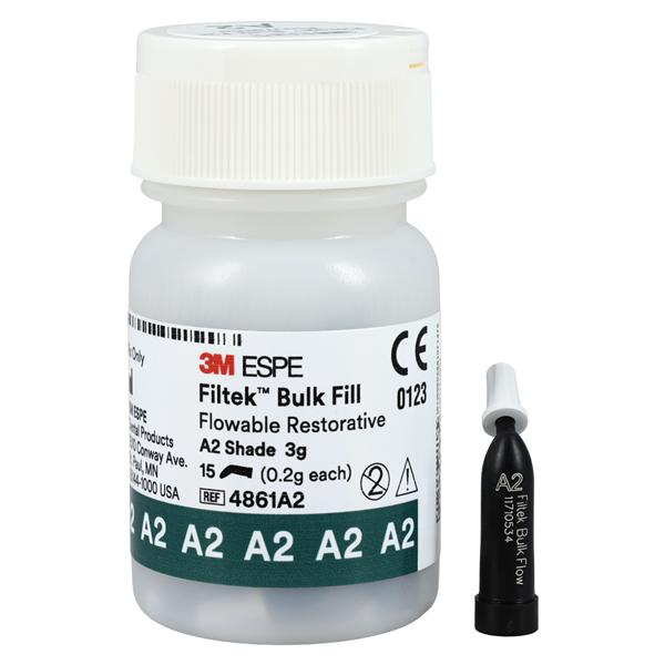Filtek Bulk Fill Flowable Bulk Fill Restorative A2 Capsule Refill 15/Pk