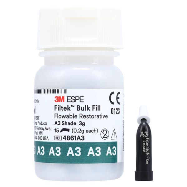 Filtek Bulk Fill Flowable Bulk Fill Restorative A3 Capsule Refill 15/Pk
