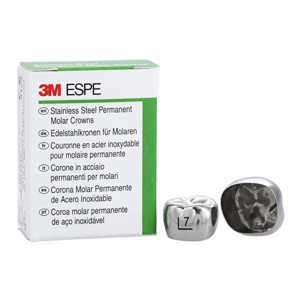 3M™ Crowns Size 6UL7 1st Permanent Upper Left Molar Replacement Crowns 5/Bx