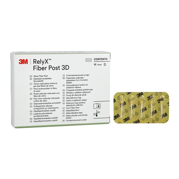 3M™ RelyX™ Renforcé de fibre de verre Pivot 3D Taille 1 1,3 mm Jaune 10/paquet
