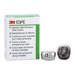 Crowns Size 6LR7 1st Permanent Lower Right Molar Replacement 5/Bx