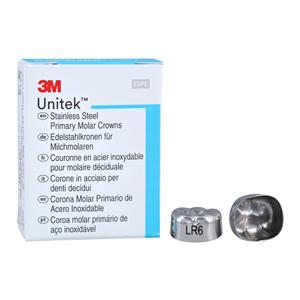 3M™ Unitek™ Crowns Size 6 2nd Primary Lower Right Molar Replacement 5/Bx