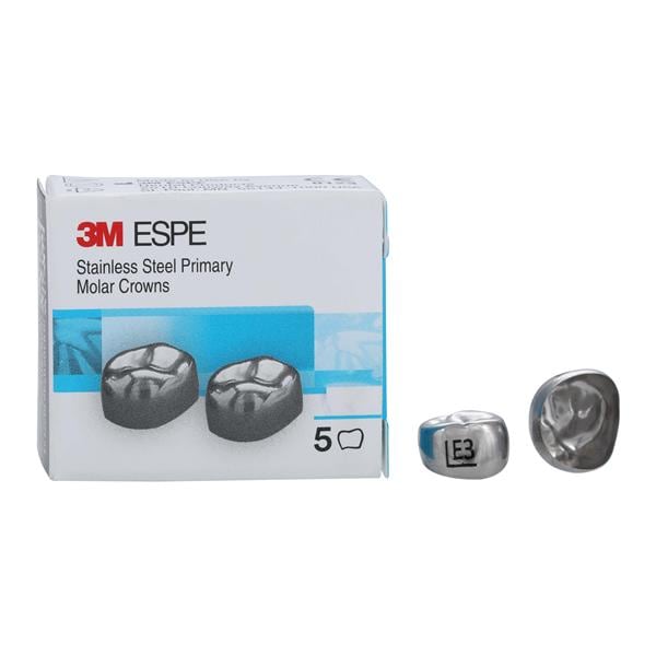 3M™ Crowns Size EUL3 2nd Primary Upper Left Molar Replacement 5/Bx
