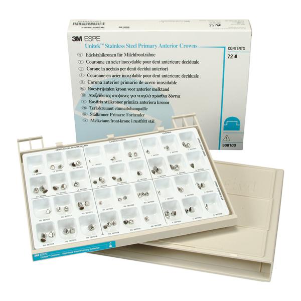3M™ Unitek™ Crowns Size Assorted Primary Anterior Set 72/Bx