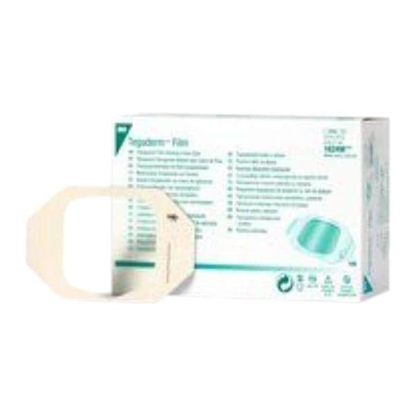 Tegaderm Film Frame Style Dressing 2-3/8x2-3/4" Sterile Adhesive Adherent Trans, 4 BX/CA